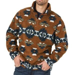 NWOT Wrangler Men’s 1/4 Zip Sherpa Pullover